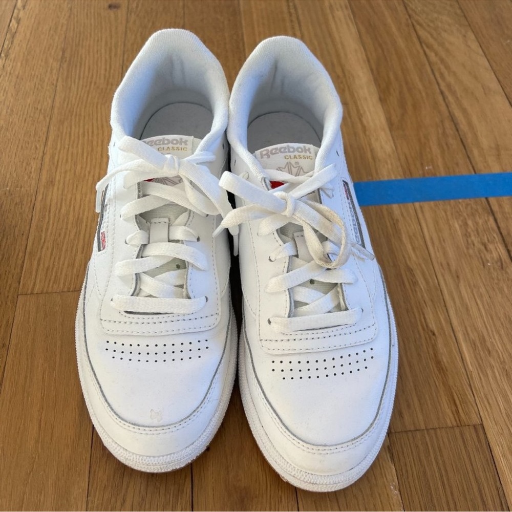 Reebok White Leather Women's Sneakers